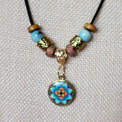 Blue Mandala Necklace