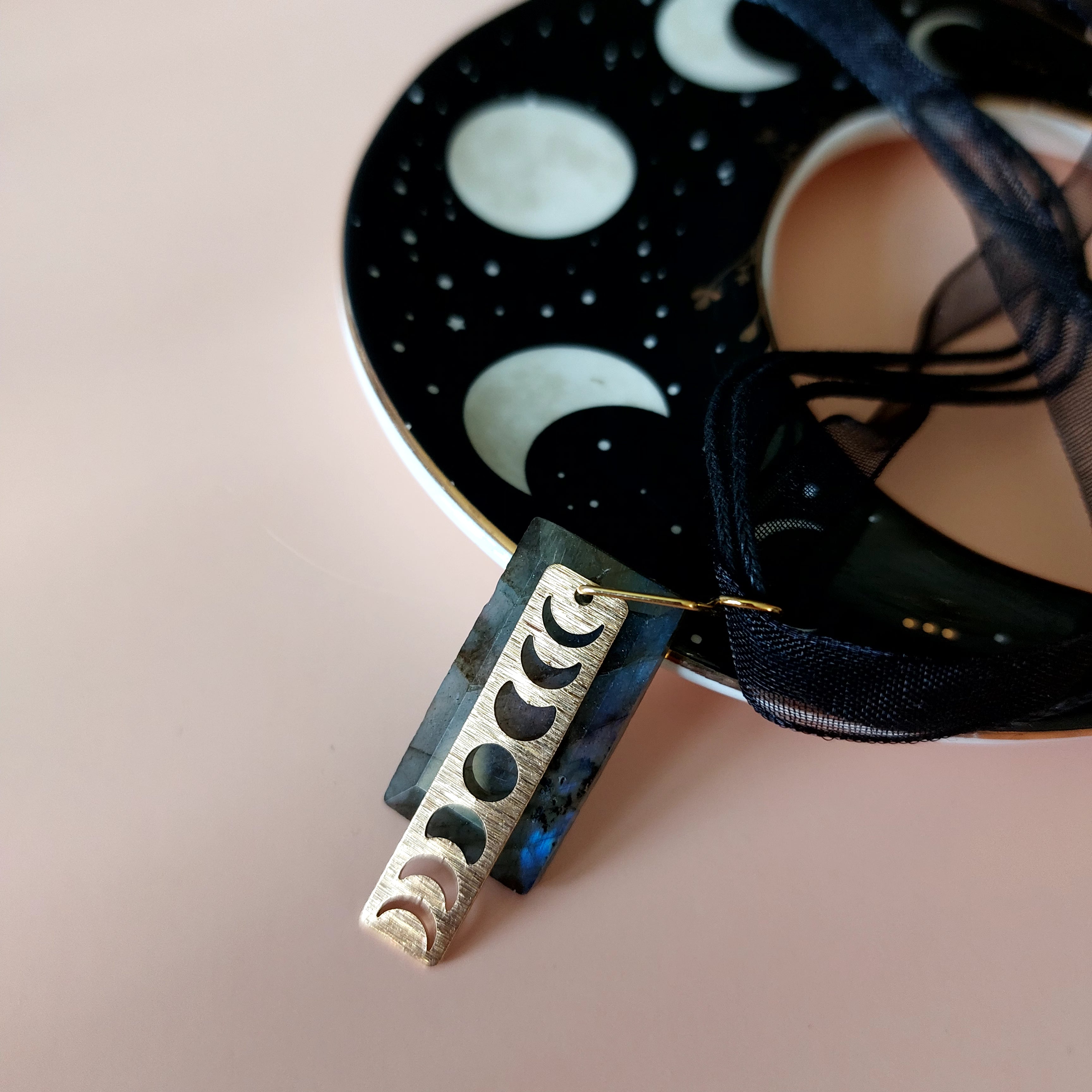 Transformational Labradorite and Moon Phase Necklace