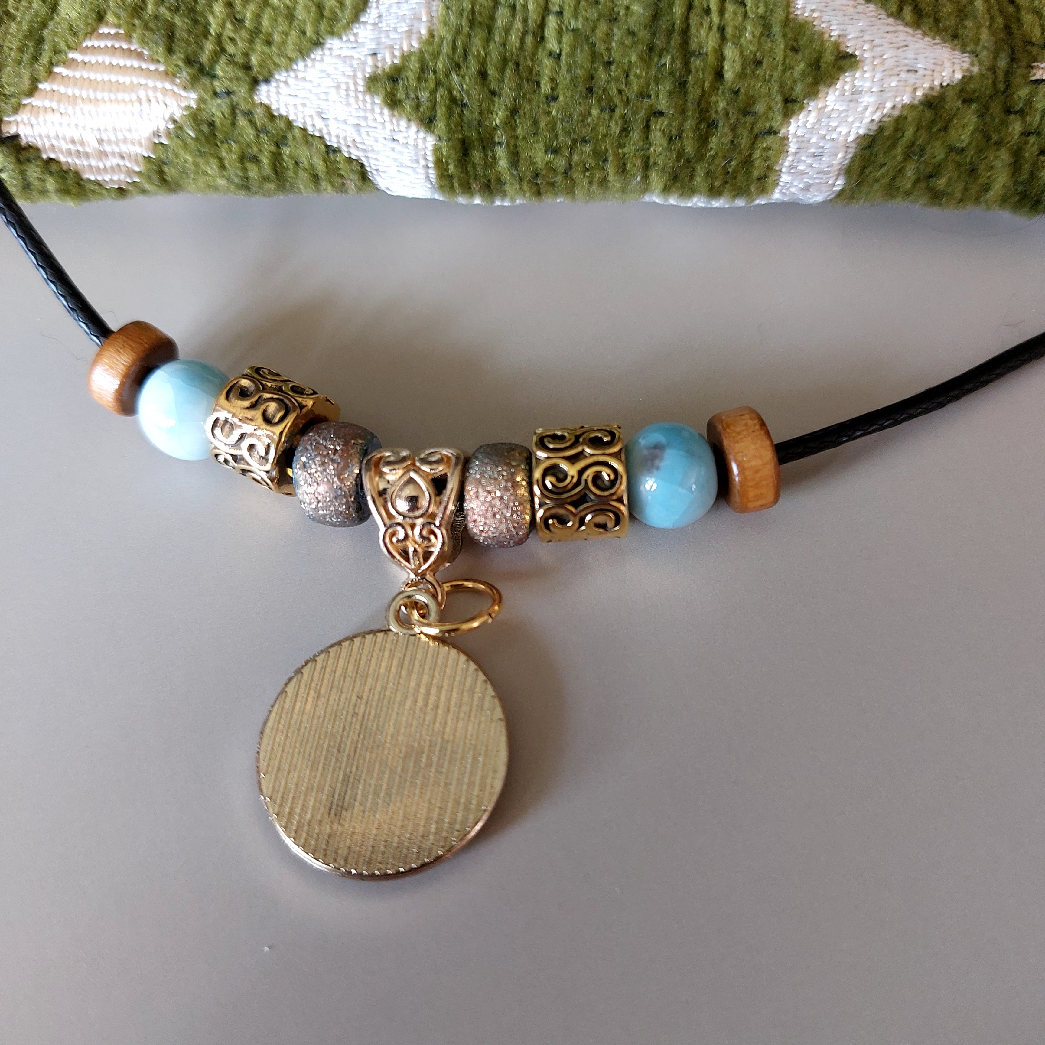 Blue Mandala Necklace