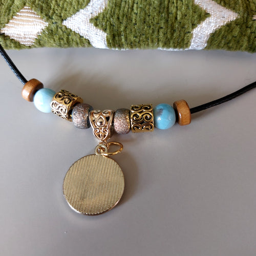 Blue Mandala Necklace
